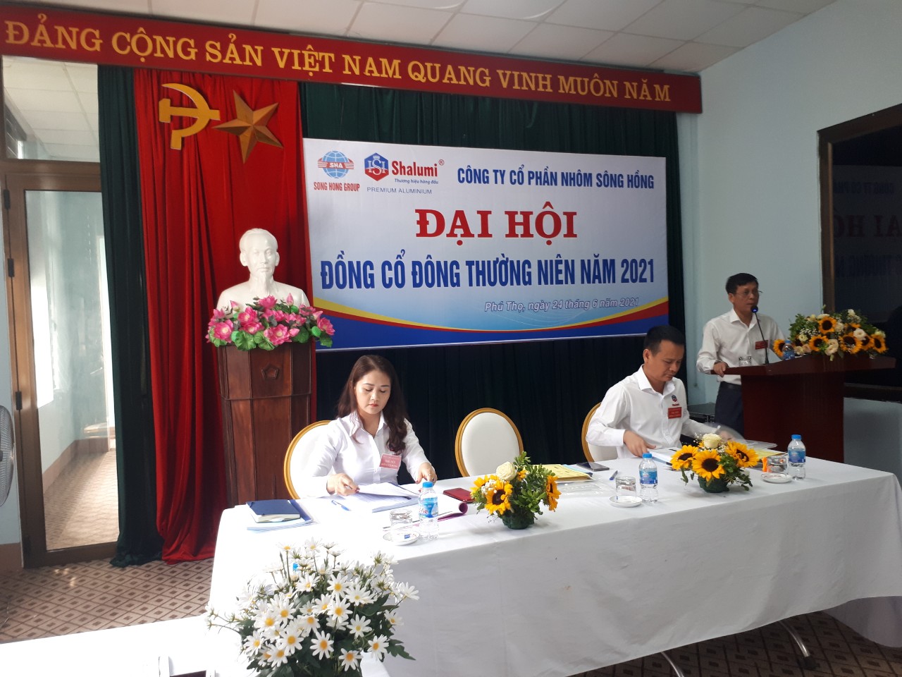Công ty cổ phần Nhôm Sông Hồng – Shalumi tổ chức thành công Đại hội đồng cổ đông thường niên năm 2021